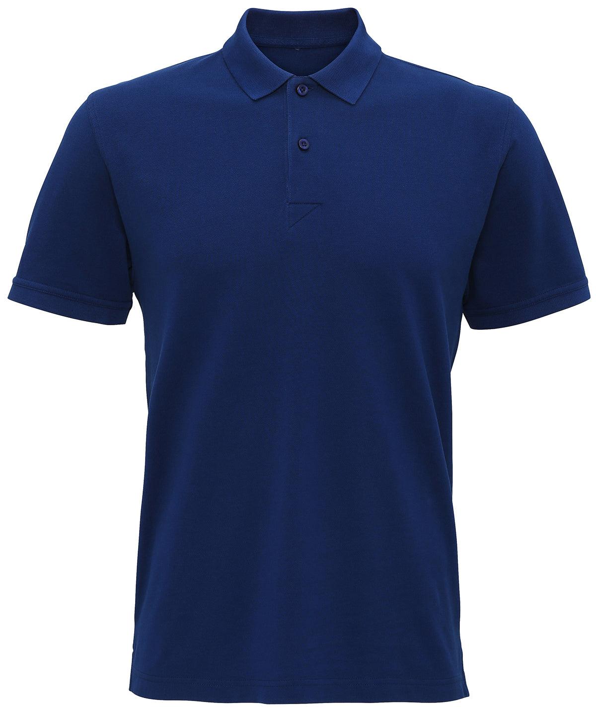 Indigo - Men's coastal vintage wash polo Polos Asquith & Fox Coastal Collection, Perfect for DTG print, Polos & Casual Schoolwear Centres