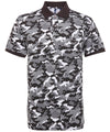 Camo Grey - Men's camo piqué polo Polos Asquith & Fox Camo, Perfect for DTG print, Plus Sizes, Polos & Casual, Resortwear Schoolwear Centres