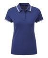 Royal/White - Women's classic fit tipped polo Polos Asquith & Fox Must Haves, Perfect for DTG print, Polos & Casual, Raladeal - Recently Added, Rebrandable, Women's Fashion Schoolwear Centres