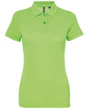 Neon Green - Women’s polycotton blend polo Polos Asquith & Fox Activewear & Performance, Hyperbrights and Neons, Must Haves, Perfect for DTG print, Polos & Casual, Raladeal - Recently Added, Sports & Leisure Schoolwear Centres