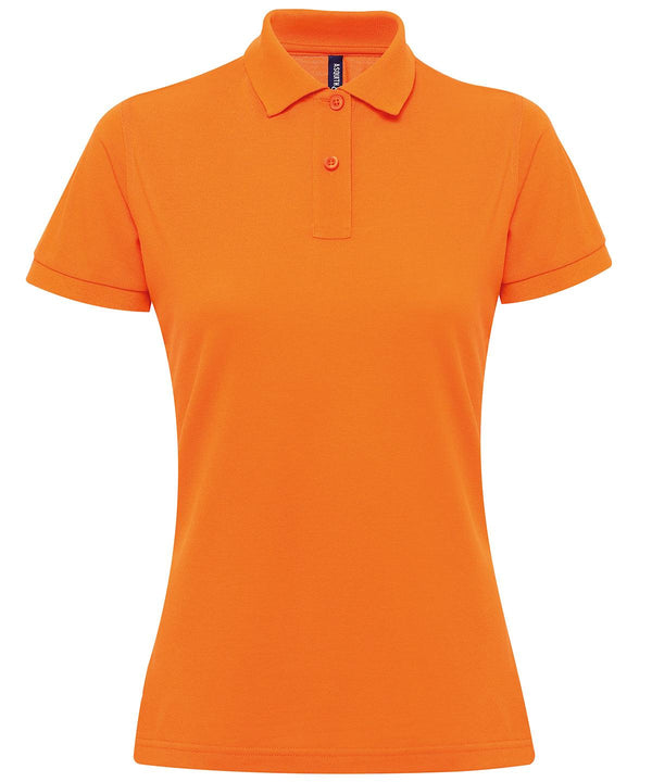 Orange - Women’s polycotton blend polo Polos Asquith & Fox Activewear & Performance, Hyperbrights and Neons, Must Haves, Perfect for DTG print, Polos & Casual, Raladeal - Recently Added, Sports & Leisure Schoolwear Centres