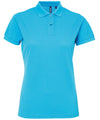 Turquoise - Women’s polycotton blend polo Polos Asquith & Fox Activewear & Performance, Hyperbrights and Neons, Must Haves, Perfect for DTG print, Polos & Casual, Raladeal - Recently Added, Sports & Leisure Schoolwear Centres