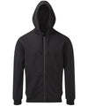 Black - Men's coastal vintage wash loop back zip through hoodie Hoodies Asquith & Fox Coastal Collection, Home of the hoodie, Hoodies, Must Haves, Rebrandable Schoolwear Centres