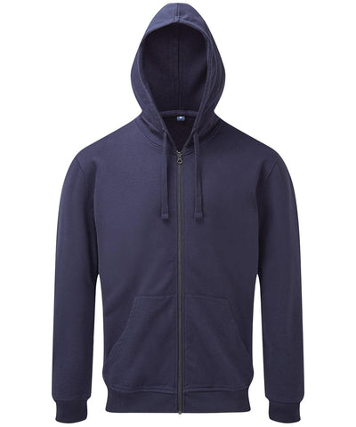 Navy - Men's coastal vintage wash loop back zip through hoodie Hoodies Asquith & Fox Coastal Collection, Home of the hoodie, Hoodies, Must Haves, Rebrandable Schoolwear Centres