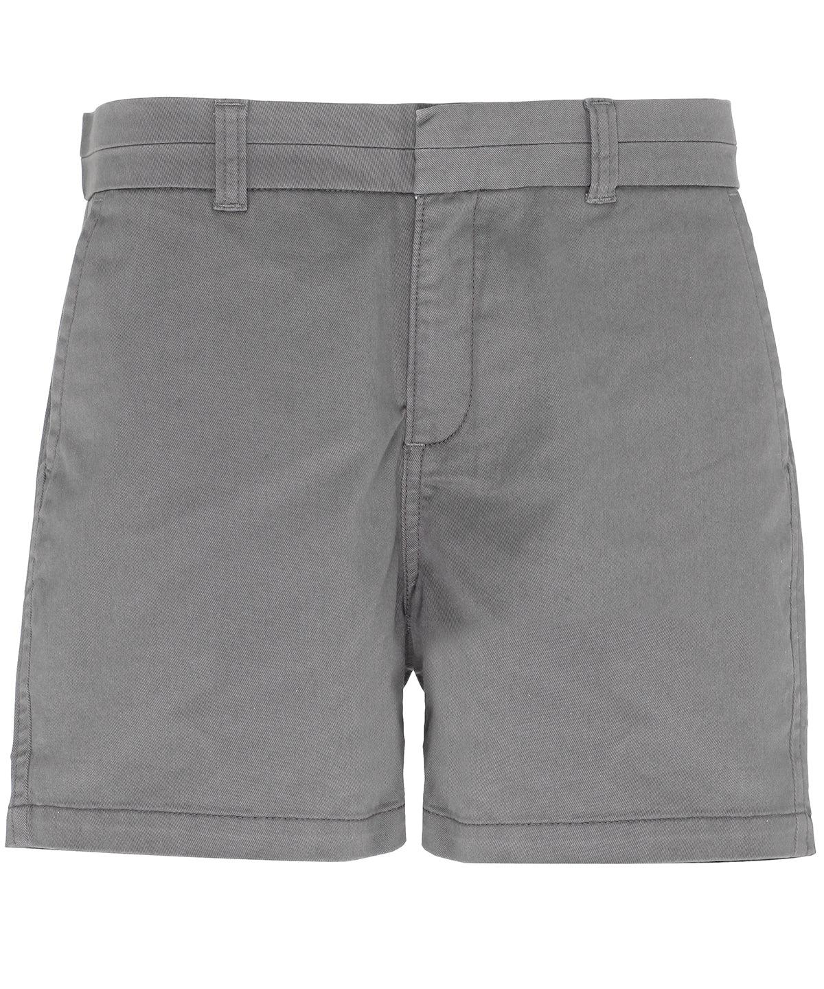 Slate - Women's chino shorts Shorts Asquith & Fox Must Haves, Raladeal - Recently Added, Trousers & Shorts, Women's Fashion Schoolwear Centres