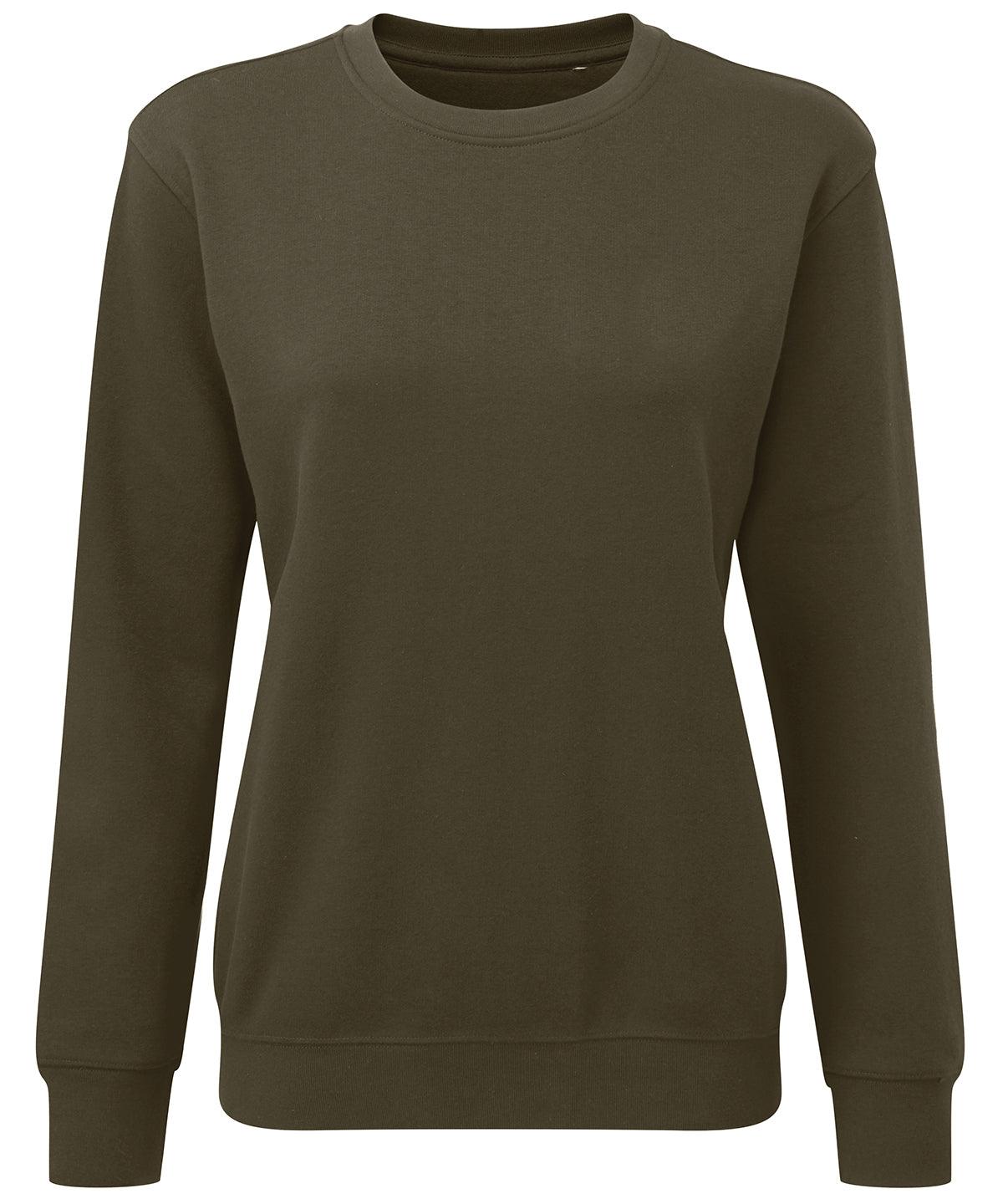 Olive - Women's organic crew neck sweatshirt Sweatshirts Asquith & Fox Conscious cold weather styles, Organic & Conscious, Rebrandable, Sweatshirts, Women's Fashion, Working From Home Schoolwear Centres