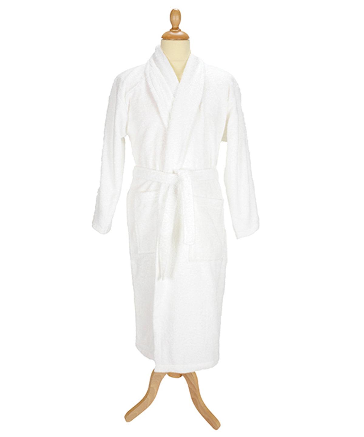 White - ARTG® Bath robe with shawl collar Robes A&R Towels Gifting & Accessories, Homewares & Towelling, Must Haves Schoolwear Centres