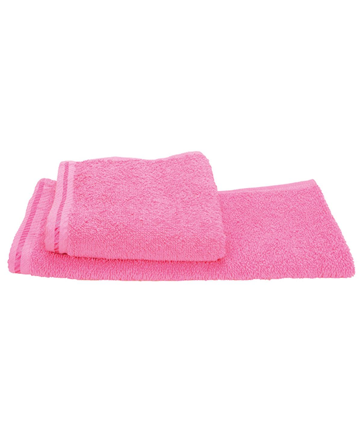 Pink - ARTG® Guest towel Towels A&R Towels Gifting & Accessories, Homewares & Towelling Schoolwear Centres