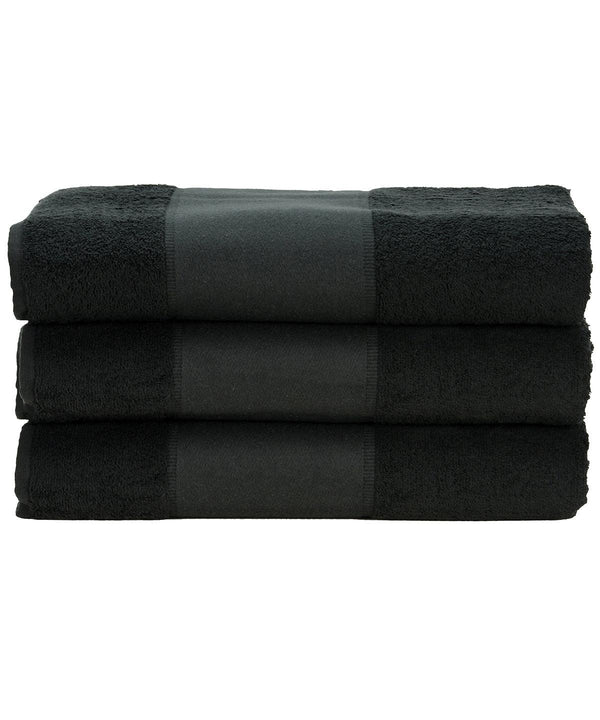 Black - ARTG® PRINT-Me® hand towel Towels A&R Towels Homewares & Towelling, Must Haves Schoolwear Centres