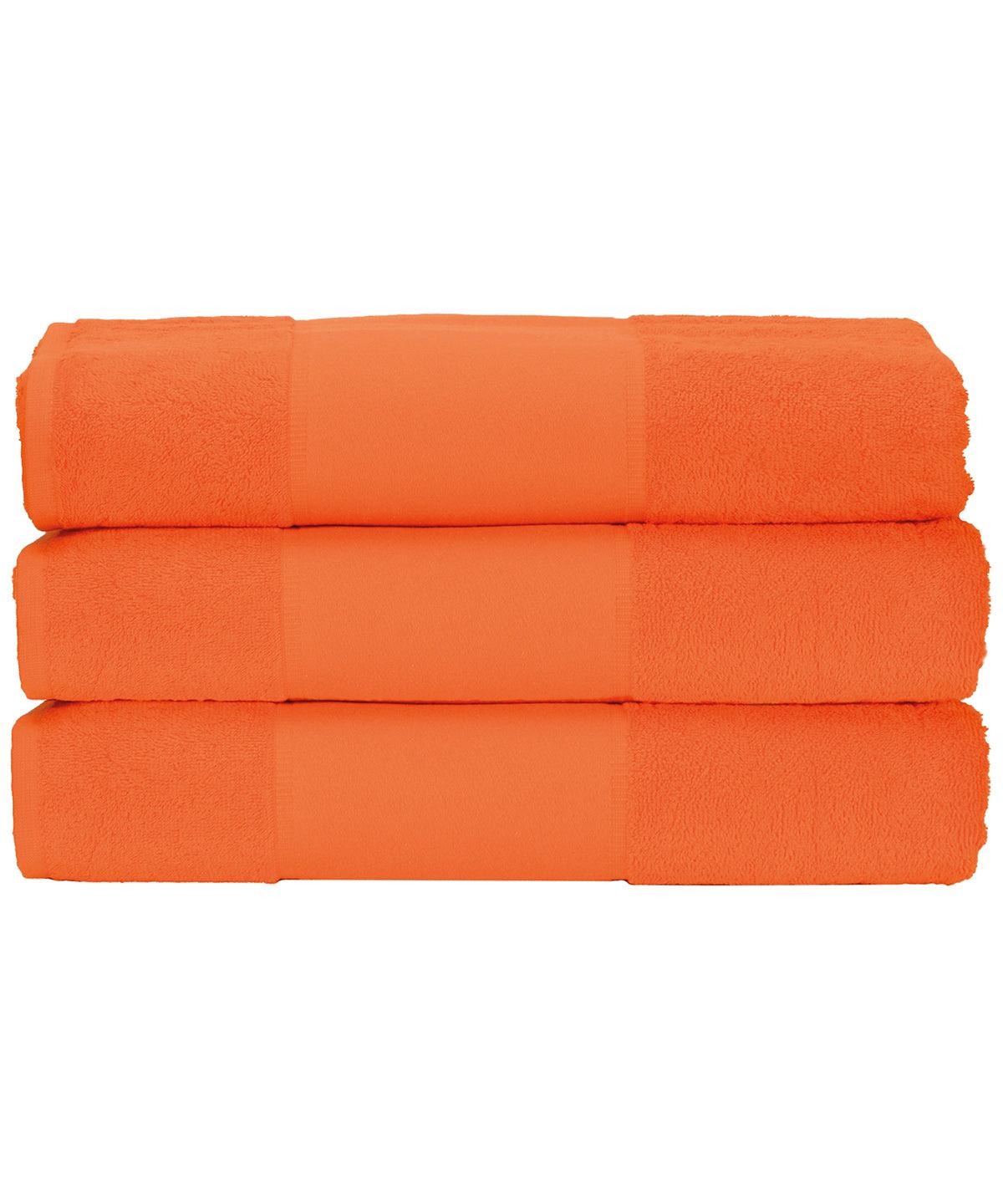 Bright Orange - ARTG® PRINT-Me® hand towel Towels A&R Towels Homewares & Towelling, Must Haves Schoolwear Centres