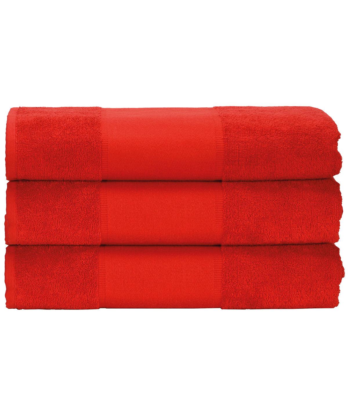 Fire Red - ARTG® PRINT-Me® hand towel Towels A&R Towels Homewares & Towelling, Must Haves Schoolwear Centres