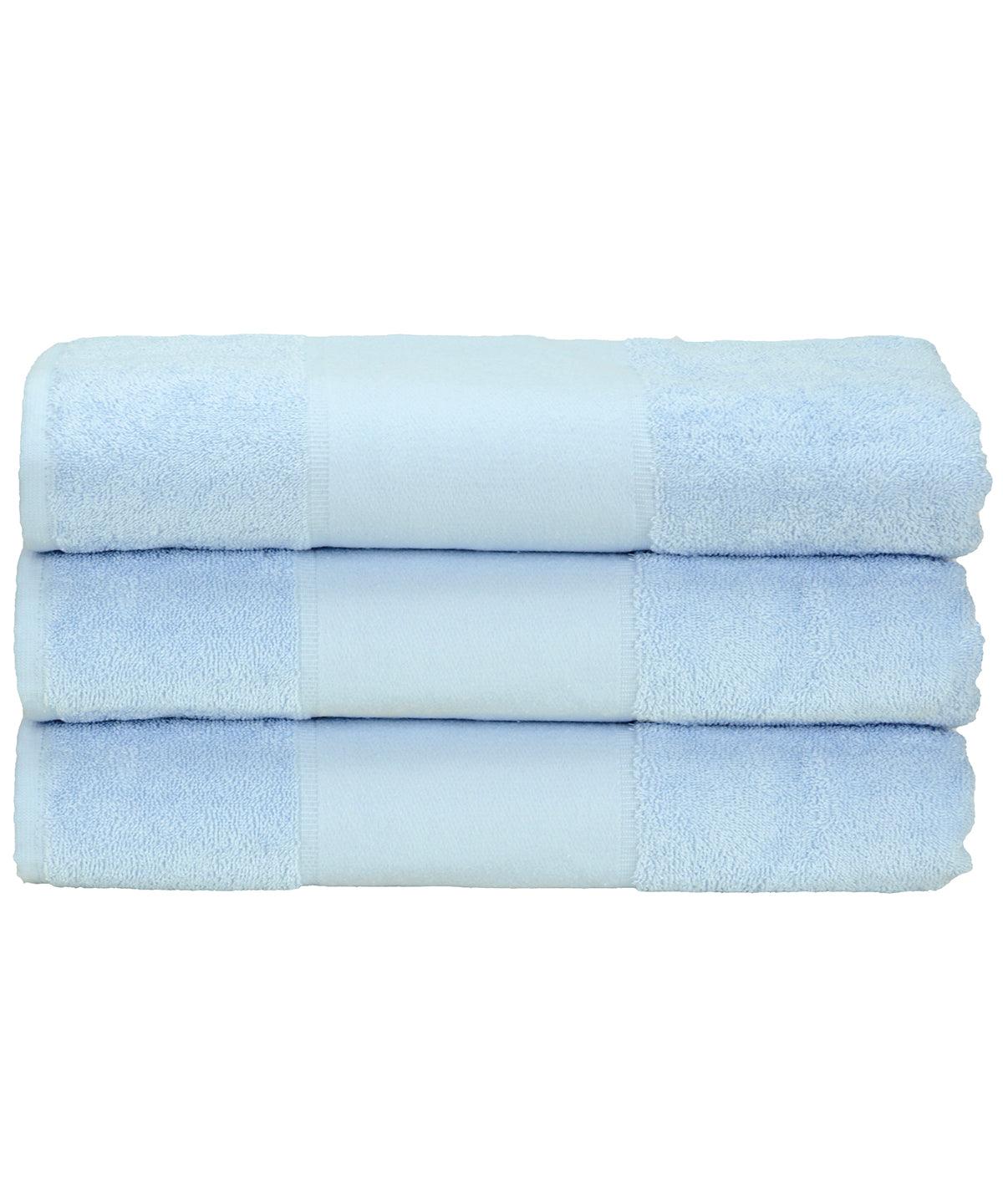 Light Blue - ARTG® PRINT-Me® hand towel Towels A&R Towels Homewares & Towelling, Must Haves Schoolwear Centres