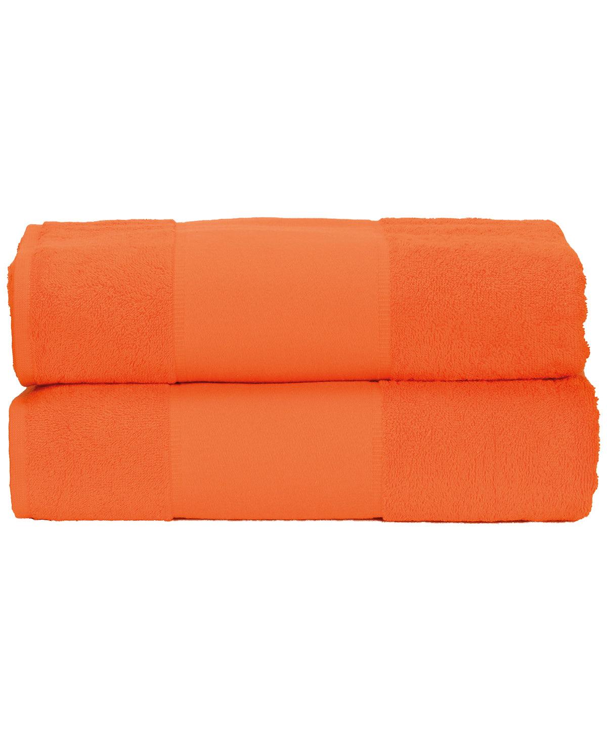 Bright Orange - ARTG® PRINT-Me® bath towel Towels A&R Towels Homewares & Towelling, Must Haves Schoolwear Centres