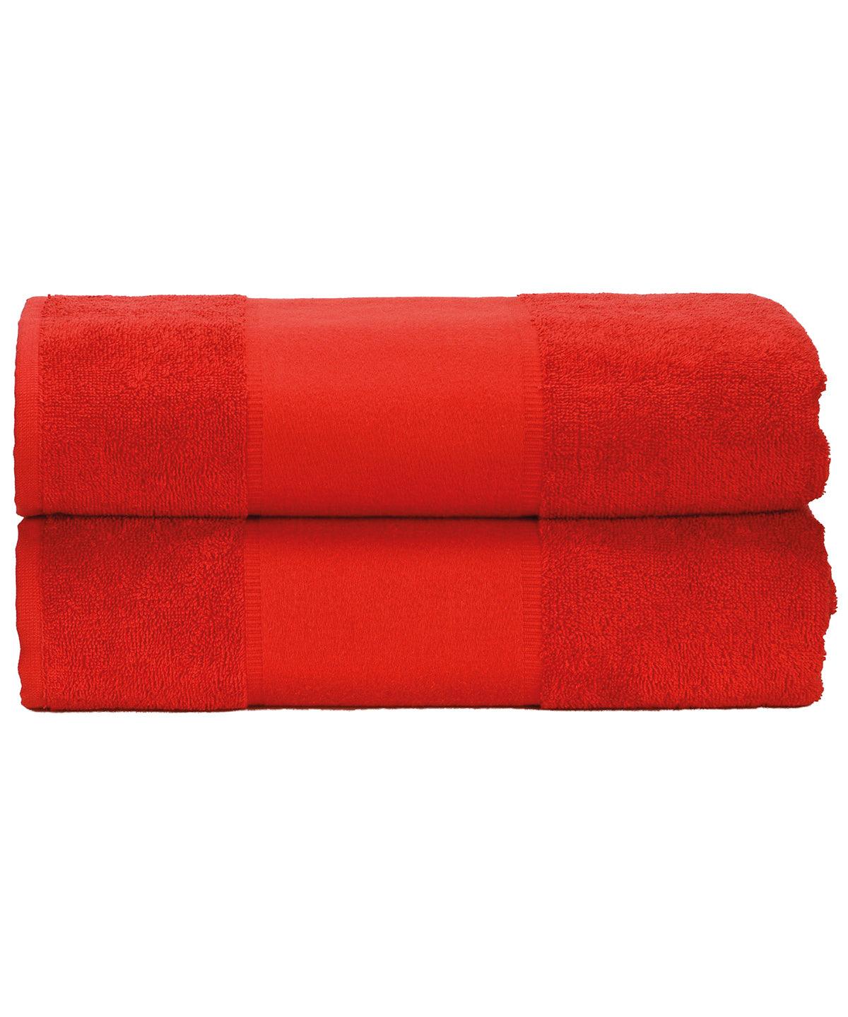 Fire Red - ARTG® PRINT-Me® bath towel Towels A&R Towels Homewares & Towelling, Must Haves Schoolwear Centres