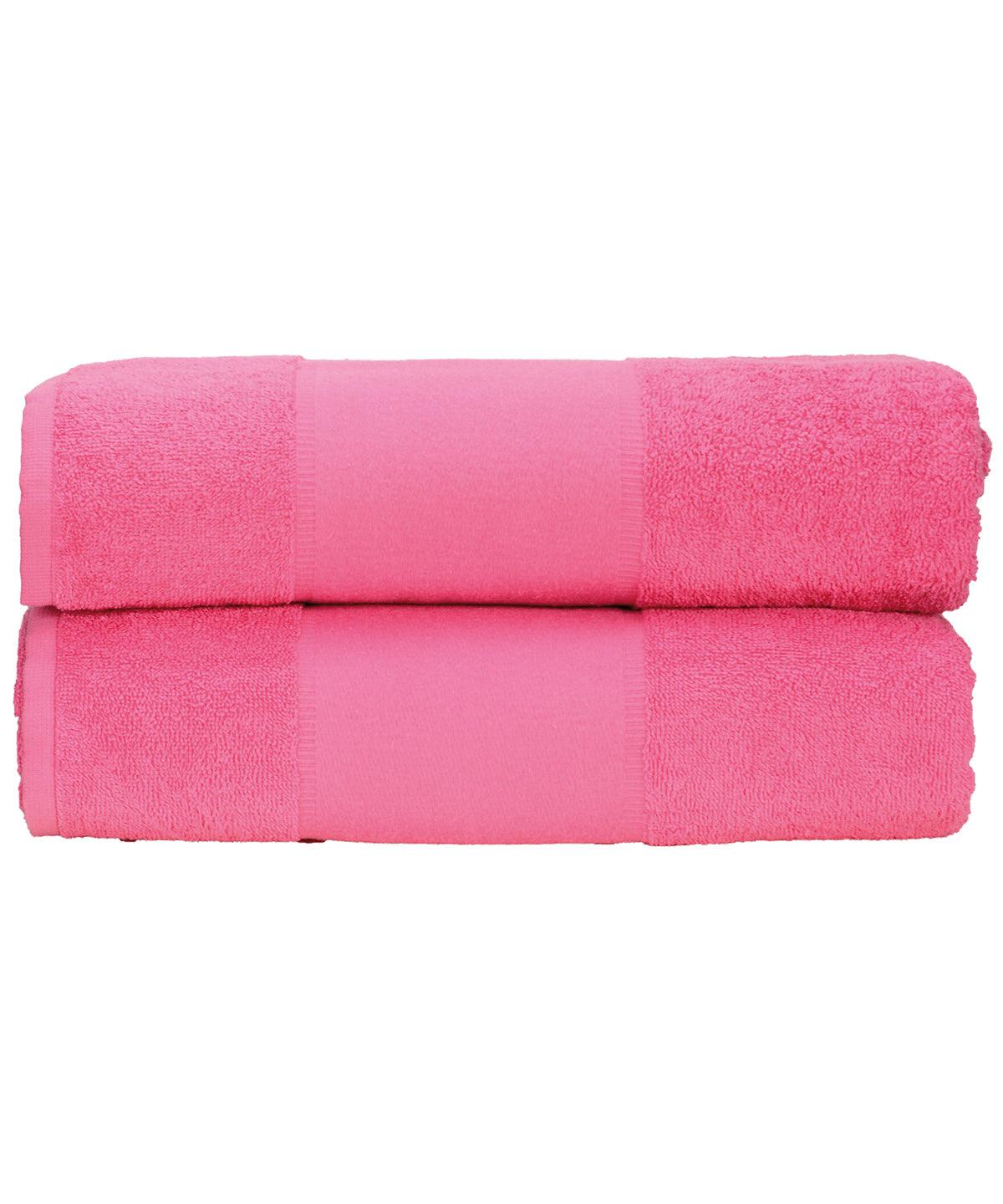 Pink - ARTG® PRINT-Me® bath towel Towels A&R Towels Homewares & Towelling, Must Haves Schoolwear Centres