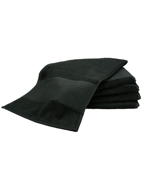 Black - ARTG® PRINT-Me® sport towel Towels A&R Towels Gifting & Accessories, Homewares & Towelling Schoolwear Centres