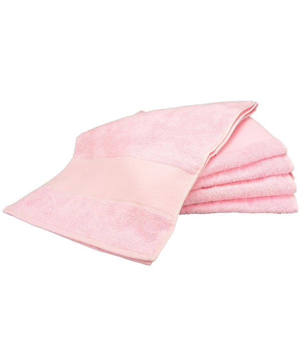 Light Pink - ARTG® PRINT-Me® sport towel Towels A&R Towels Gifting & Accessories, Homewares & Towelling Schoolwear Centres