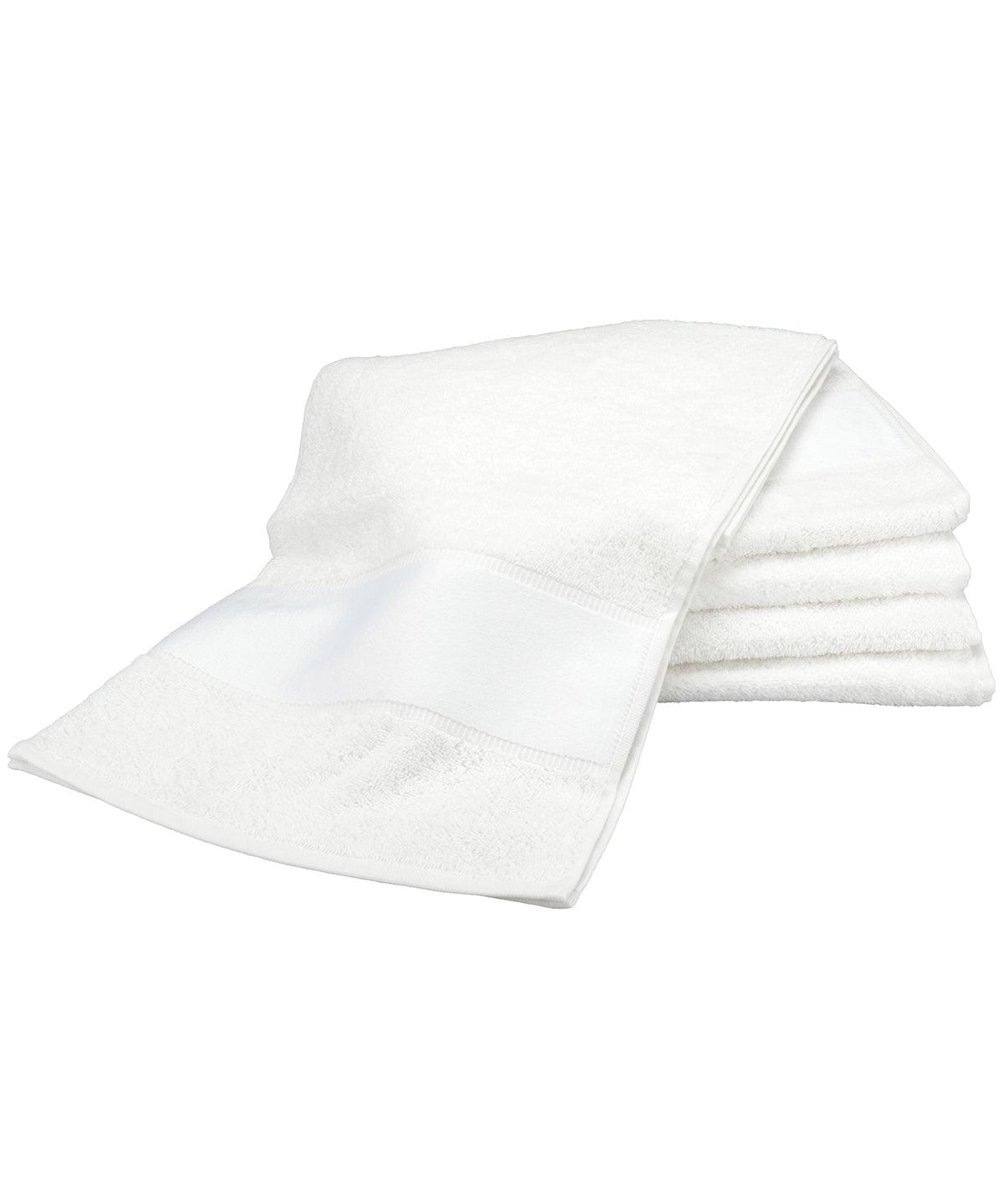 White - ARTG® PRINT-Me® sport towel Towels A&R Towels Gifting & Accessories, Homewares & Towelling Schoolwear Centres