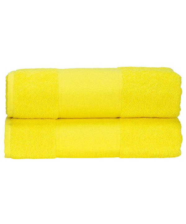 Bright Yellow - ARTG® PRINT-Me® guest towel Towels A&R Towels Gifting & Accessories, Homewares & Towelling Schoolwear Centres