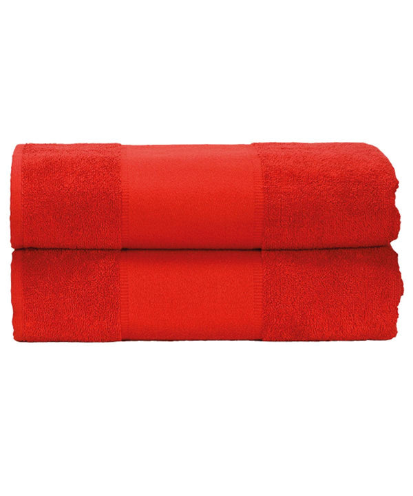 Fire Red - ARTG® PRINT-Me® guest towel Towels A&R Towels Gifting & Accessories, Homewares & Towelling Schoolwear Centres