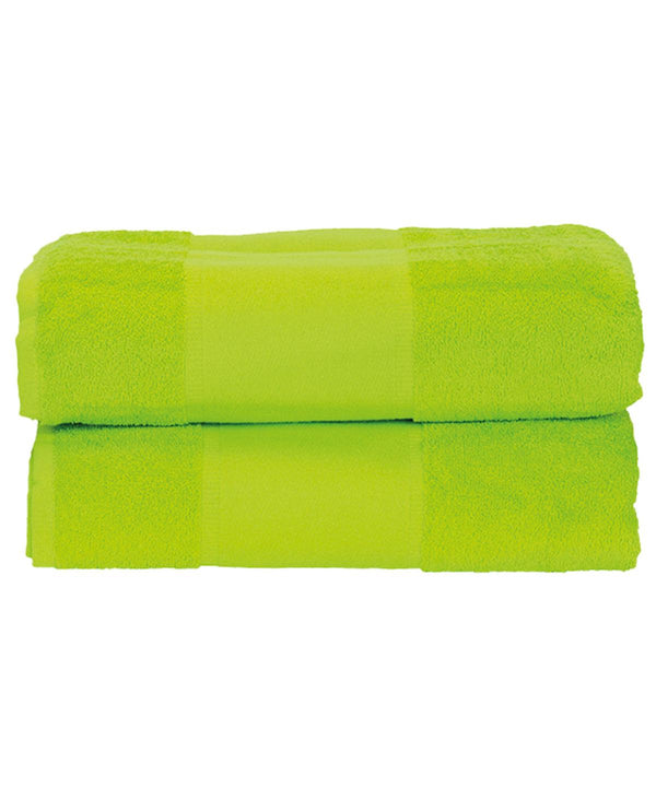 Lime Green - ARTG® PRINT-Me® guest towel Towels A&R Towels Gifting & Accessories, Homewares & Towelling Schoolwear Centres