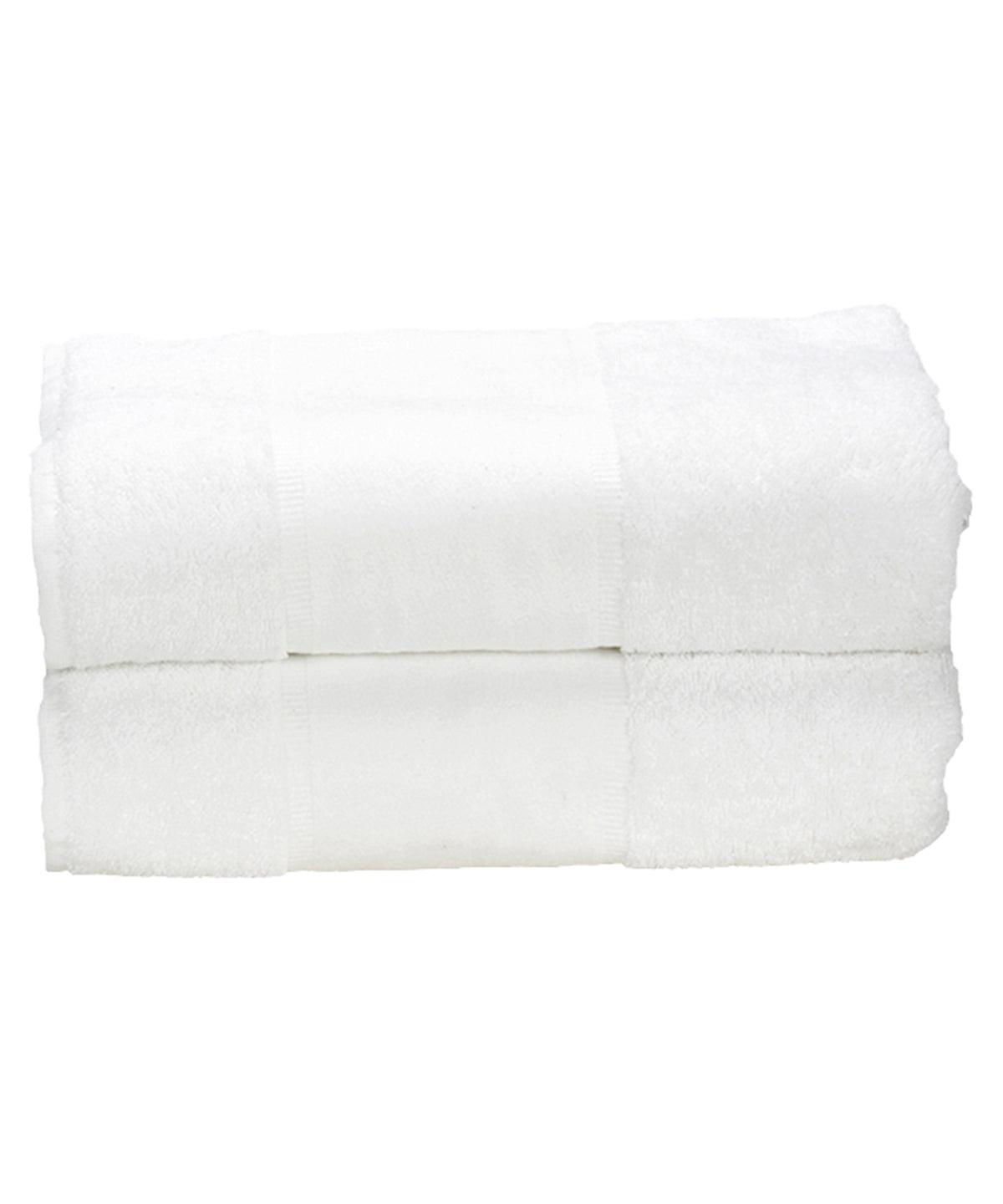 White - ARTG® PRINT-Me® guest towel Towels A&R Towels Gifting & Accessories, Homewares & Towelling Schoolwear Centres