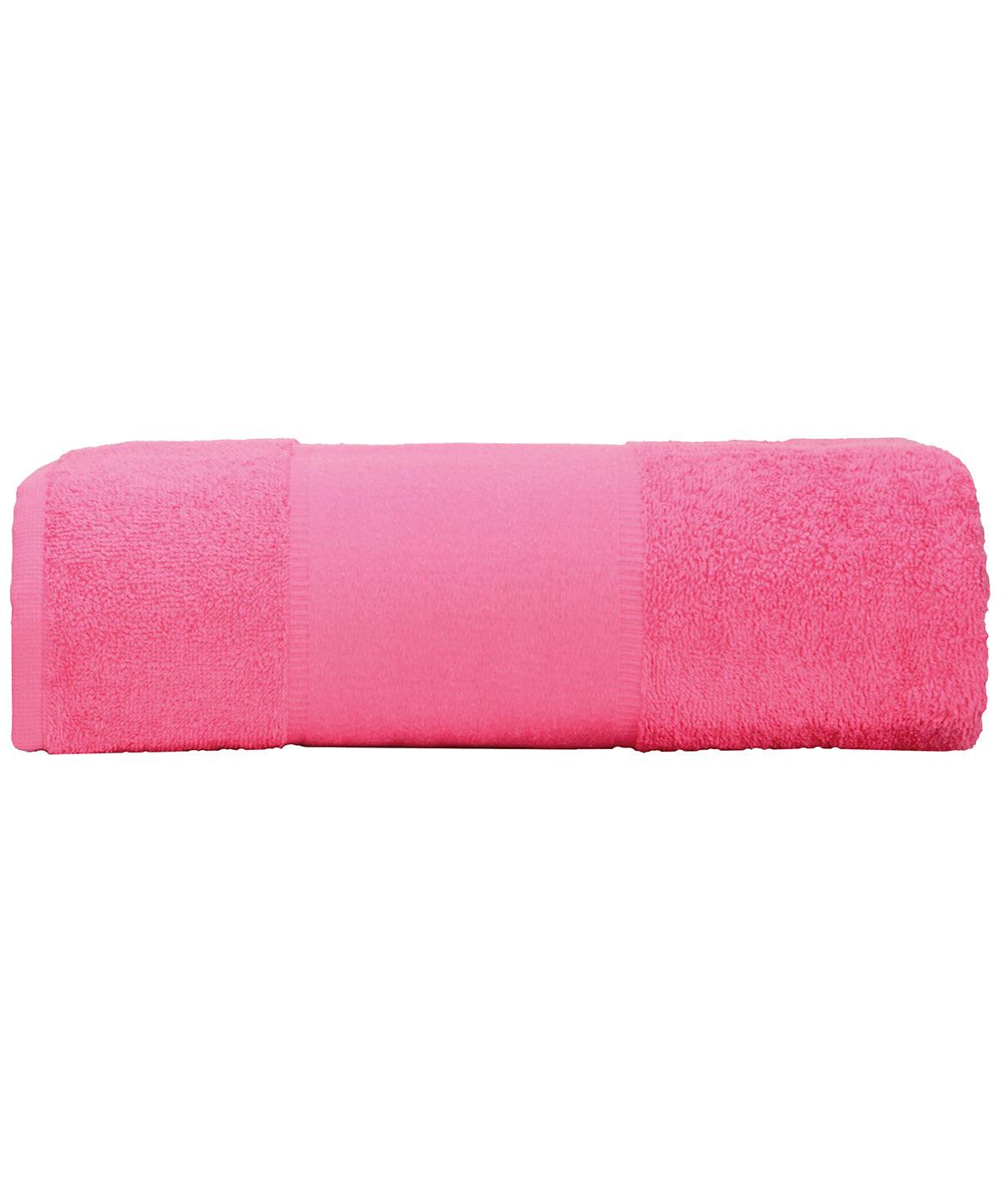Pink - ARTG® PRINT-Me® big towel Towels A&R Towels Homewares & Towelling Schoolwear Centres
