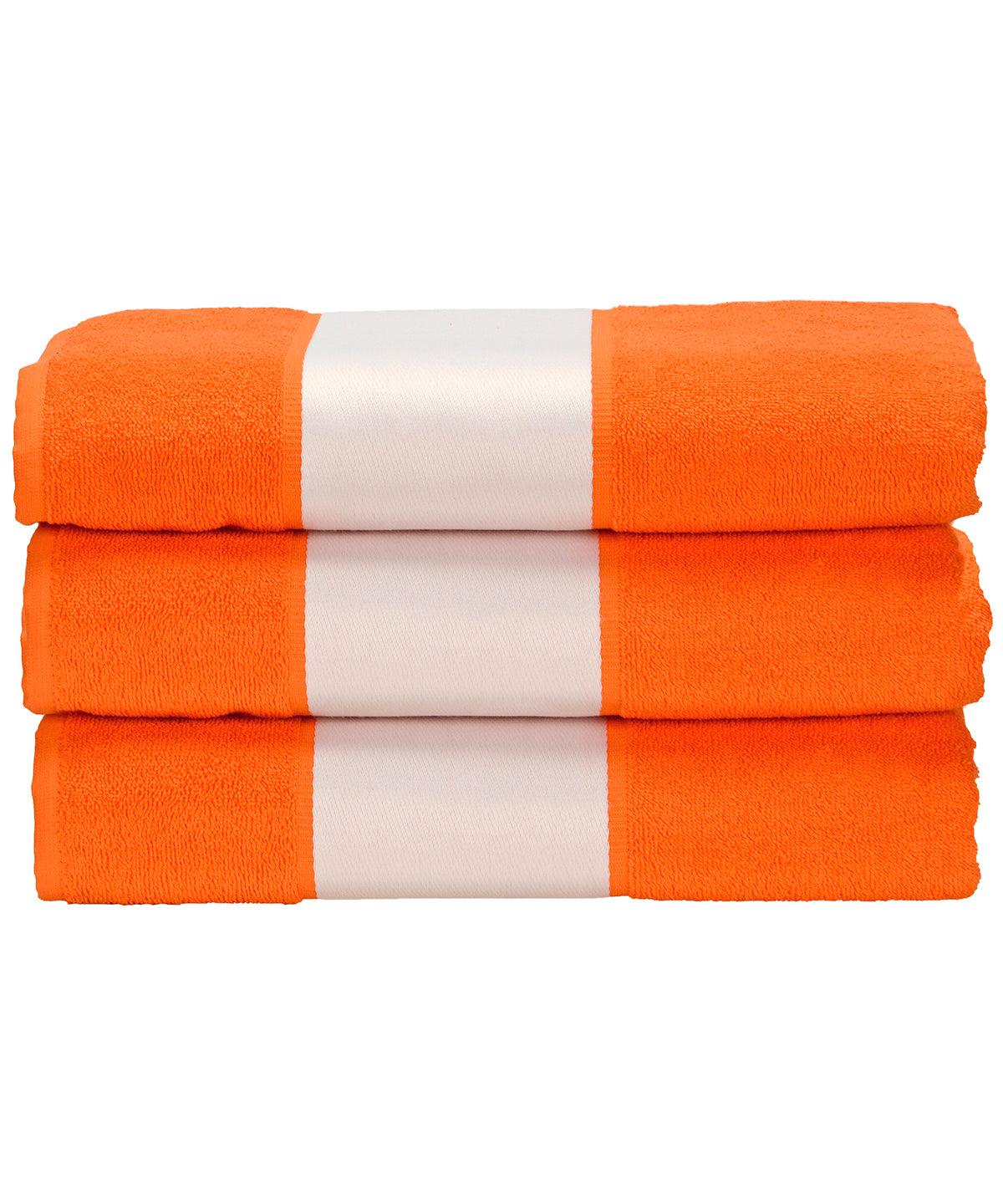 Bright Orange - ARTG® SUBLI-Me® hand towel Towels A&R Towels Gifting & Accessories, Homewares & Towelling, Sublimation Schoolwear Centres