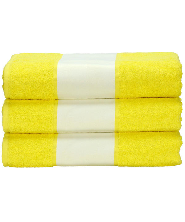 Bright Yellow - ARTG® SUBLI-Me® hand towel Towels A&R Towels Gifting & Accessories, Homewares & Towelling, Sublimation Schoolwear Centres