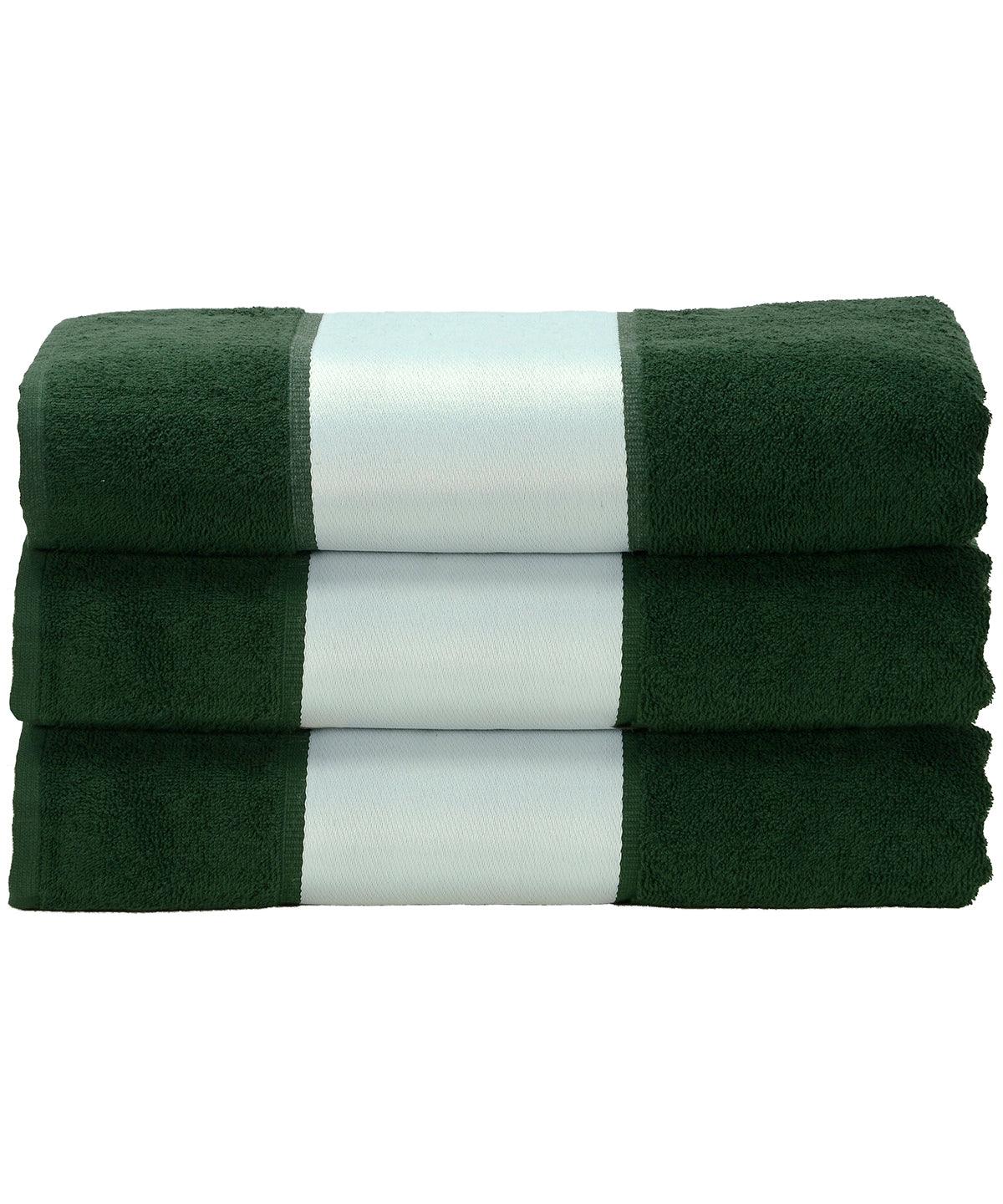 Dark Green - ARTG® SUBLI-Me® hand towel Towels A&R Towels Gifting & Accessories, Homewares & Towelling, Sublimation Schoolwear Centres