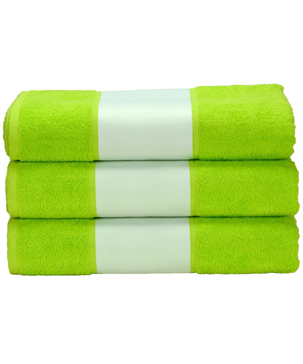 Lime Green - ARTG® SUBLI-Me® hand towel Towels A&R Towels Gifting & Accessories, Homewares & Towelling, Sublimation Schoolwear Centres