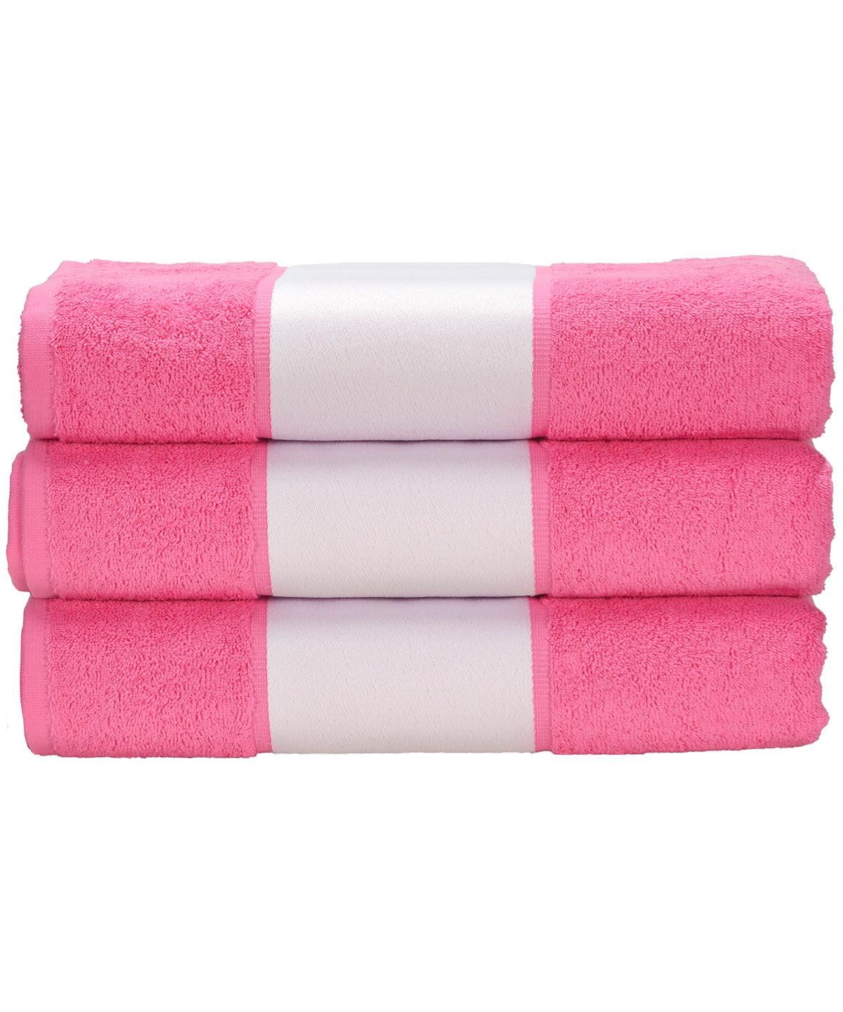 Pink - ARTG® SUBLI-Me® hand towel Towels A&R Towels Gifting & Accessories, Homewares & Towelling, Sublimation Schoolwear Centres