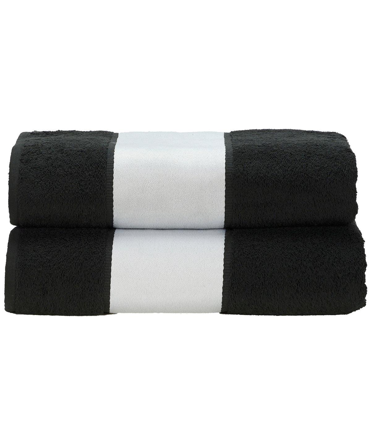 Black - ARTG® SUBLI-Me® bath towel Towels A&R Towels Homewares & Towelling, Sublimation Schoolwear Centres