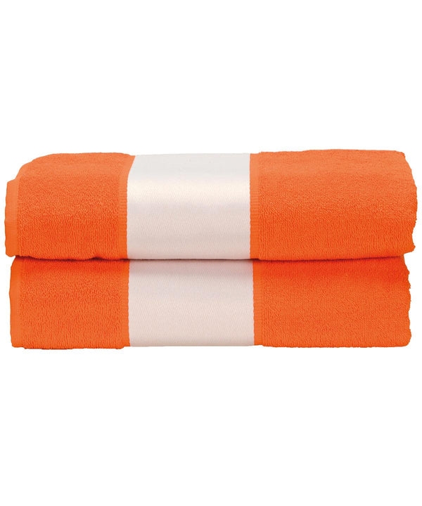 Bright Orange - ARTG® SUBLI-Me® bath towel Towels A&R Towels Homewares & Towelling, Sublimation Schoolwear Centres