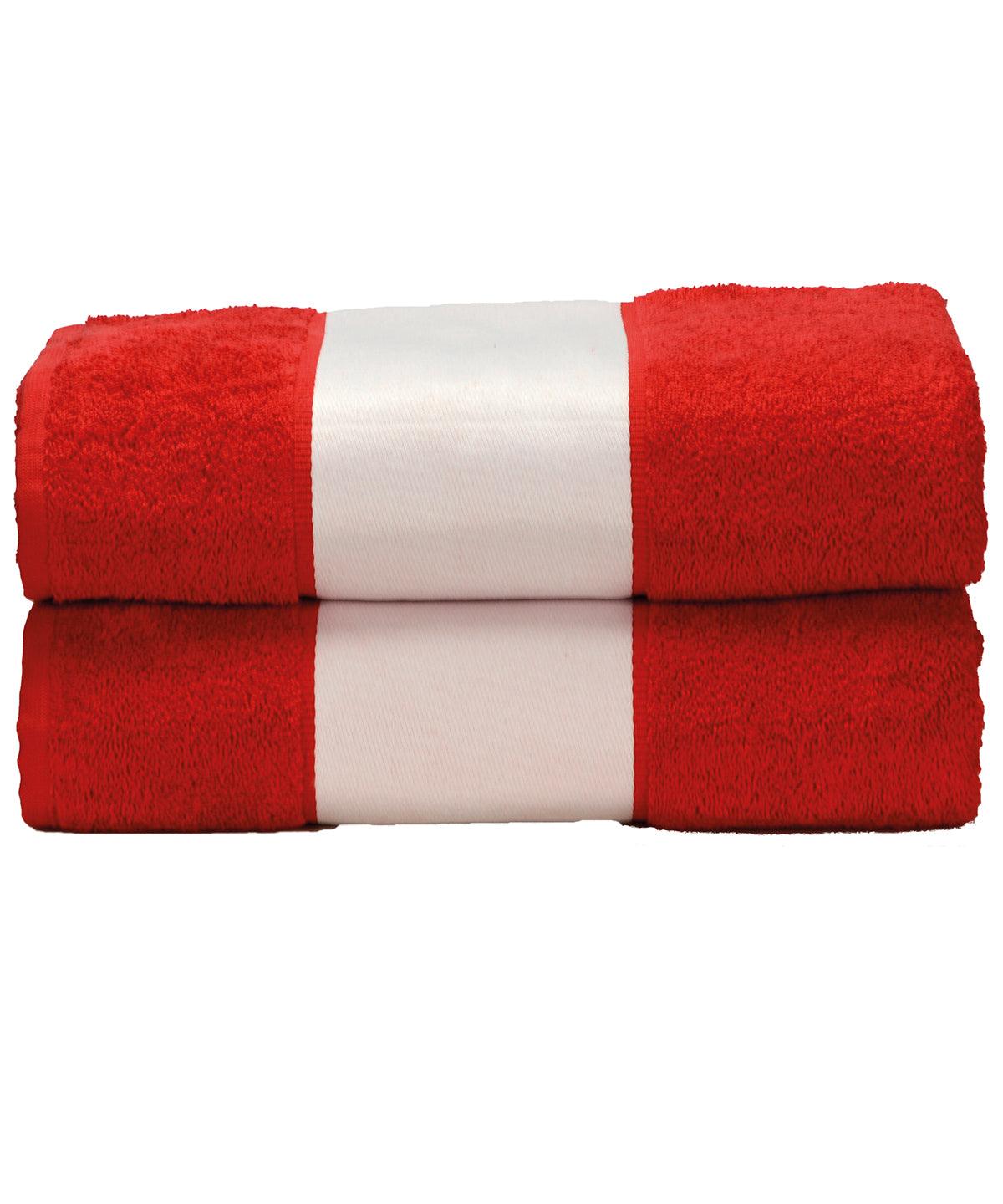 Fire Red - ARTG® SUBLI-Me® bath towel Towels A&R Towels Homewares & Towelling, Sublimation Schoolwear Centres