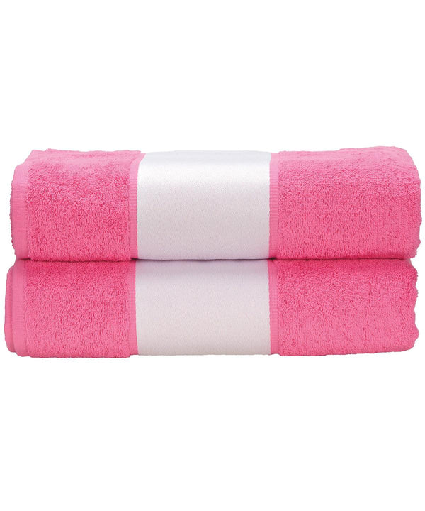 Pink - ARTG® SUBLI-Me® bath towel Towels A&R Towels Homewares & Towelling, Sublimation Schoolwear Centres