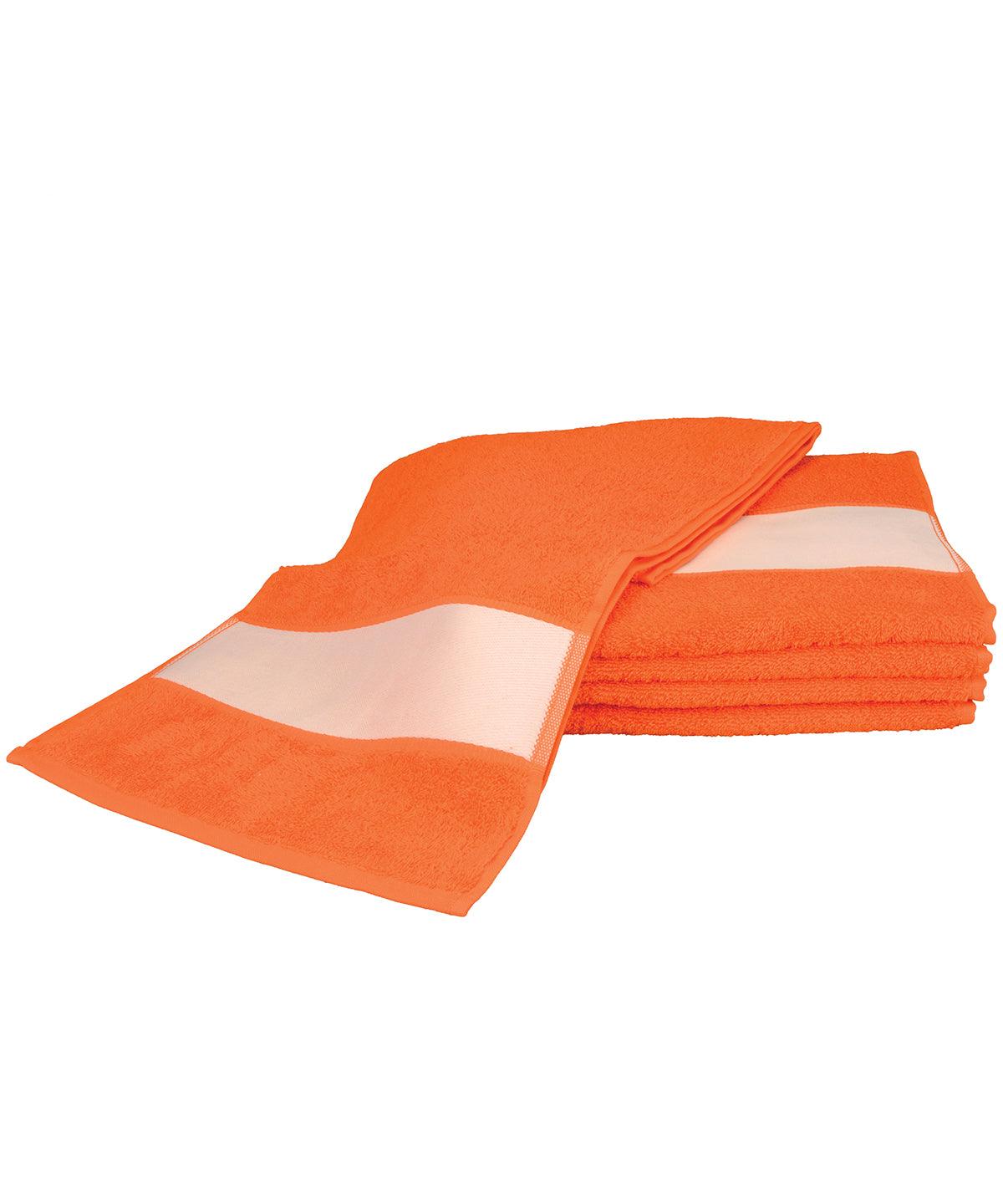 Bright Orange - ARTG® SUBLI-Me® sport towel Towels A&R Towels Gifting & Accessories, Homewares & Towelling, Sublimation Schoolwear Centres