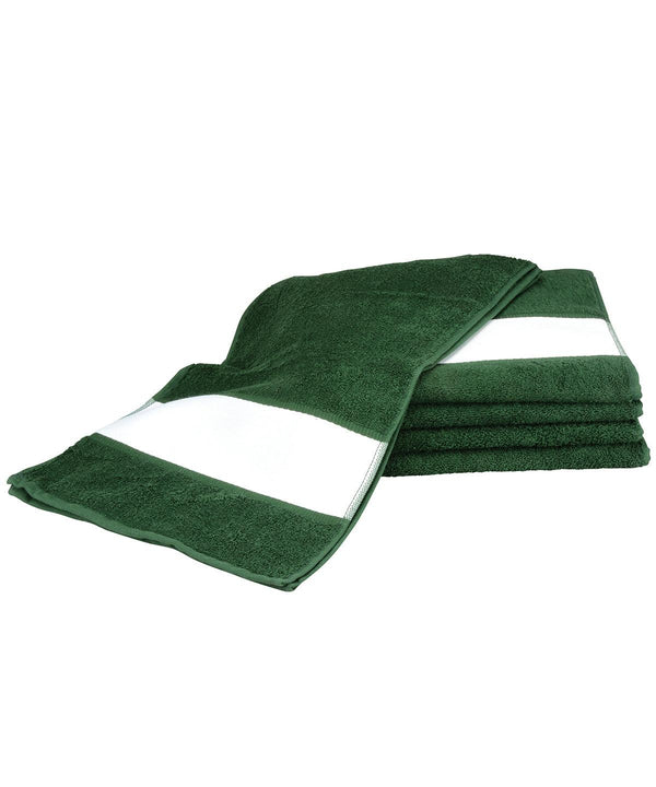 Dark Green - ARTG® SUBLI-Me® sport towel Towels A&R Towels Gifting & Accessories, Homewares & Towelling, Sublimation Schoolwear Centres