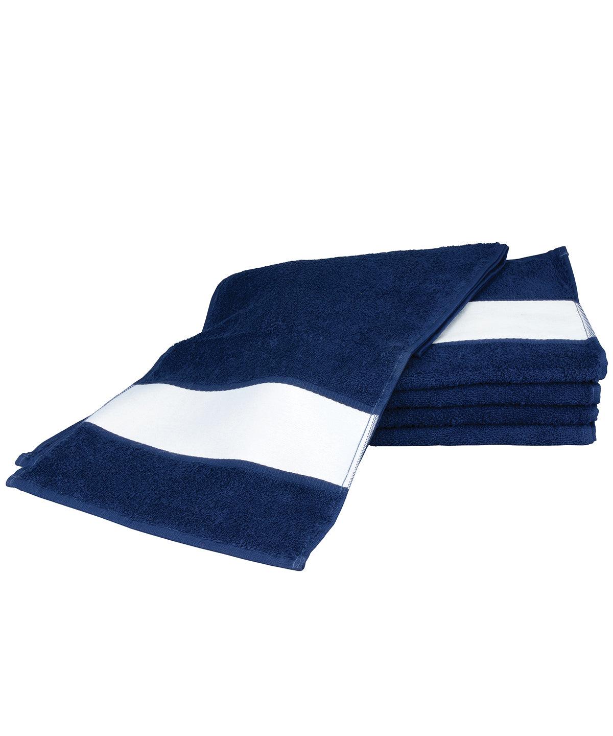 French Navy - ARTG® SUBLI-Me® sport towel Towels A&R Towels Gifting & Accessories, Homewares & Towelling, Sublimation Schoolwear Centres