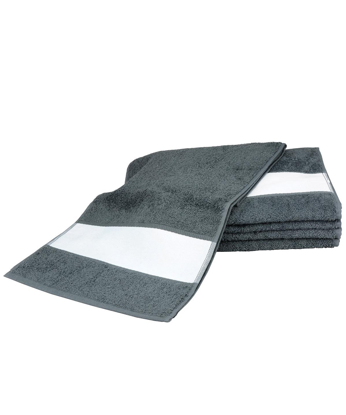 Graphite - ARTG® SUBLI-Me® sport towel Towels A&R Towels Gifting & Accessories, Homewares & Towelling, Sublimation Schoolwear Centres