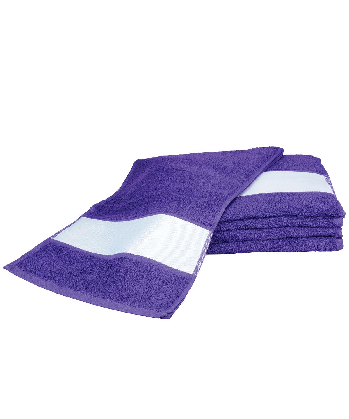 Purple - ARTG® SUBLI-Me® sport towel Towels A&R Towels Gifting & Accessories, Homewares & Towelling, Sublimation Schoolwear Centres