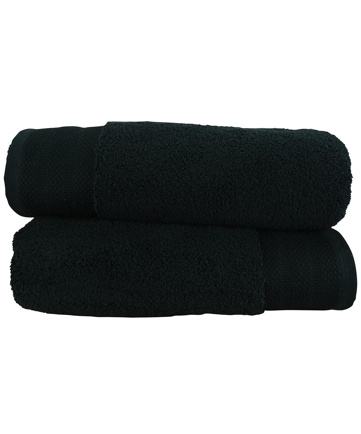 Pure Black - ARTG® Pure luxe bath towel Towels A&R Towels Gifting & Accessories, Homewares & Towelling Schoolwear Centres