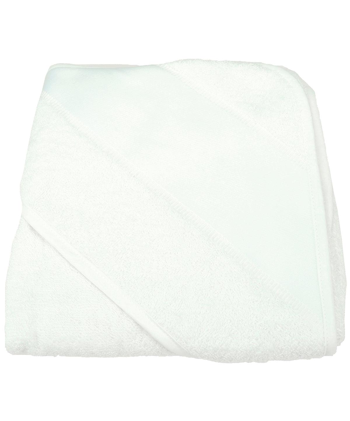 White - ARTG® Babiezz® sublimation hooded towel Towels A&R Towels Gifting & Accessories, Homewares & Towelling, Sublimation Schoolwear Centres