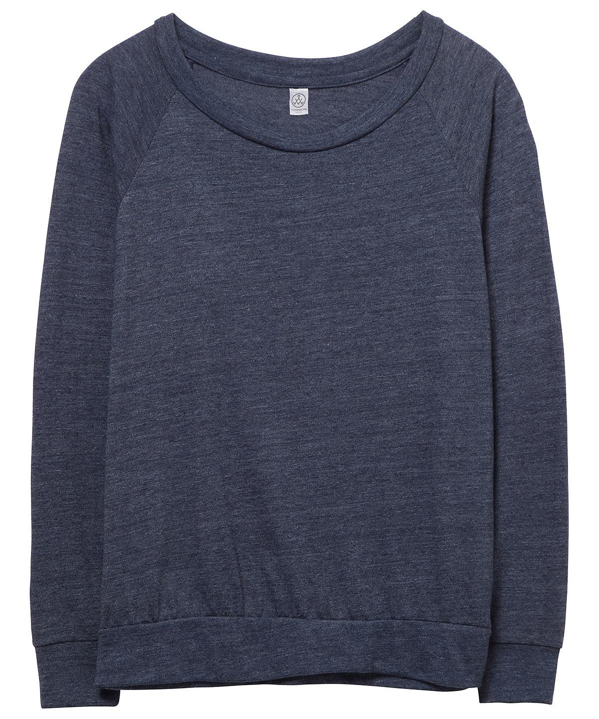 Eco True Navy - Women's Eco-Jersey slouchy pullover Sweatshirts Last Chance to Buy Alternative Apparel, Organic & Conscious, Sweatshirts, Women's Fashion Schoolwear Centres