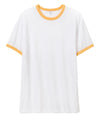 White/Maize - 50/50 Vintage Jersey ringer t-shirt T-Shirts Last Chance to Buy Alternative Apparel, Organic & Conscious, Rebrandable, T-Shirts & Vests Schoolwear Centres