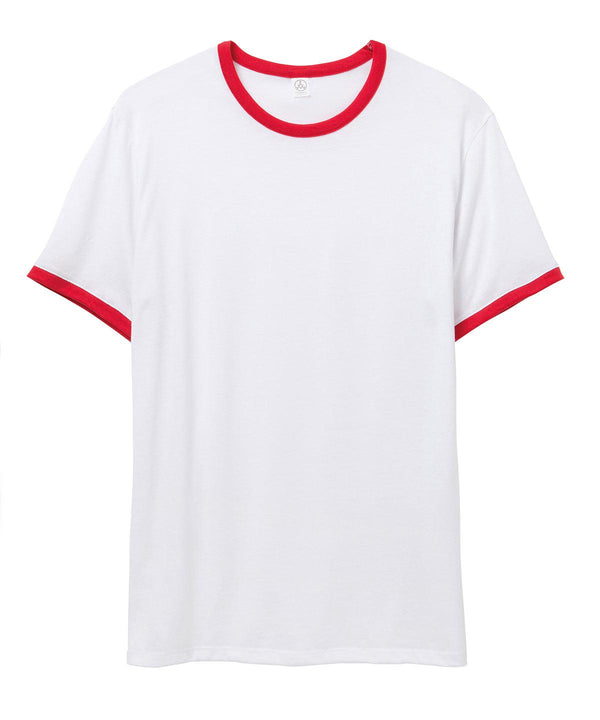 White/Red - 50/50 Vintage Jersey ringer t-shirt T-Shirts Last Chance to Buy Alternative Apparel, Organic & Conscious, Rebrandable, T-Shirts & Vests Schoolwear Centres