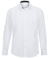 Men's white roll-up sleeve shirt (NM521W)