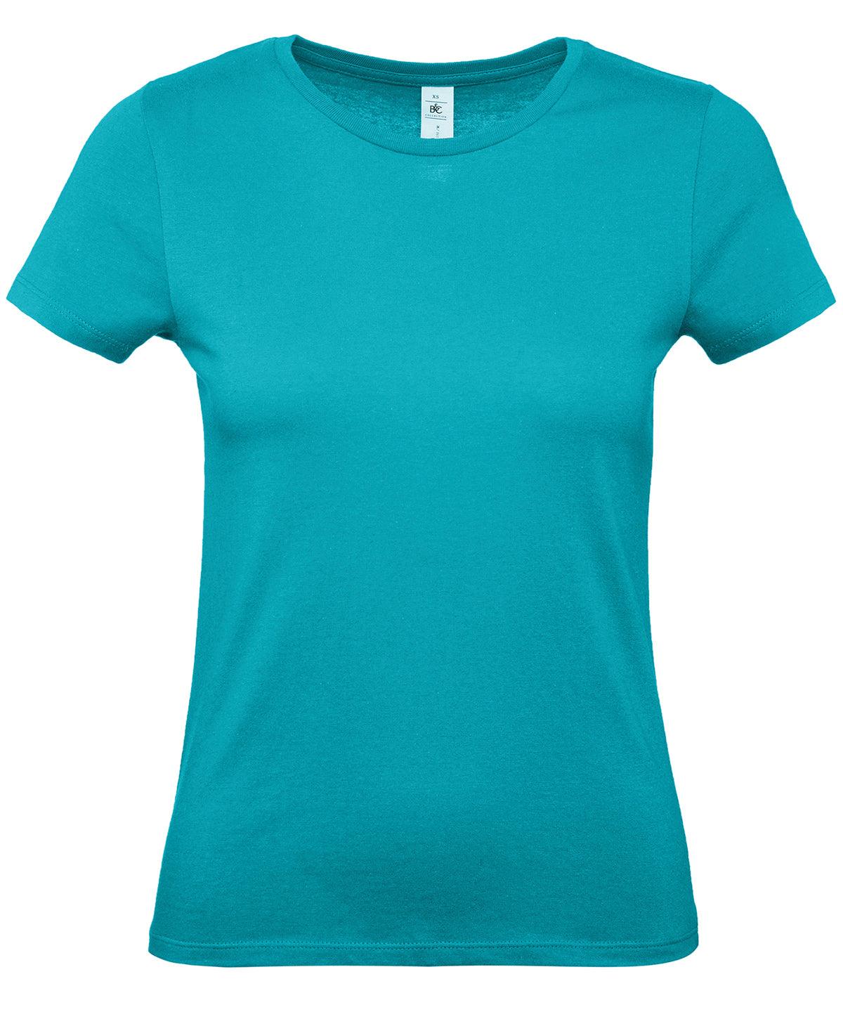 Real Turquoise - B&C #E150 /women T-Shirts B&C Collection Holiday Season, Hyperbrights and Neons, Must Haves, Plus Sizes, T-Shirts & Vests Schoolwear Centres