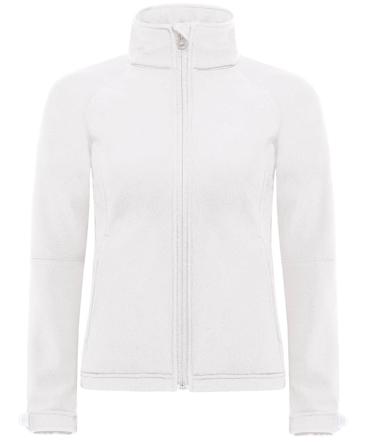 White - B&C Hooded softshell /women Jackets B&C Collection Jackets & Coats, Softshells, Women's Fashion Schoolwear Centres