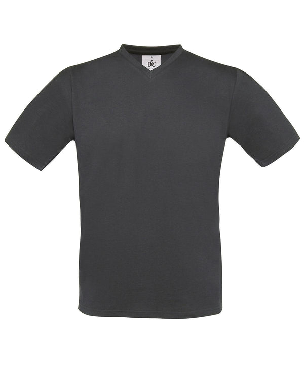 Dark Grey - B&C Exact v-neck T-Shirts B&C Collection T-Shirts & Vests Schoolwear Centres